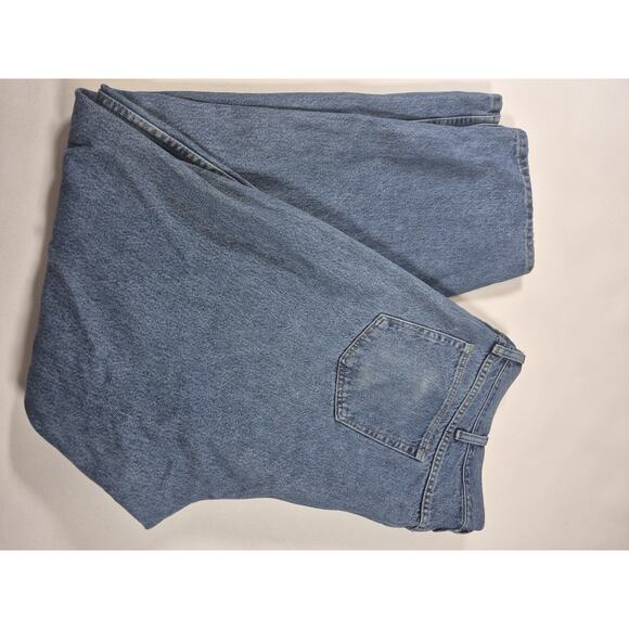 Wrangler Jeans Mens 46x32 Blue Denim Comfort Fit Straight Leg Premium Quality - Picture 7 of 7